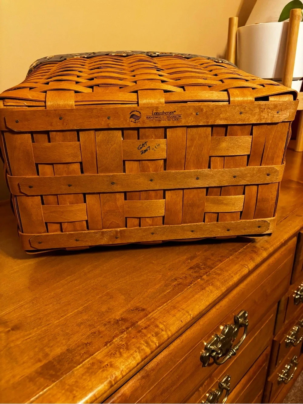 Longaberger Newspaper Basket Set